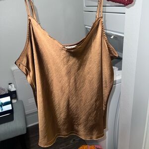 Satin Brown Cami Top